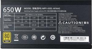 Zasilacz Cooler Master MWE Gold 650W Modular (MPY-6501-AFAAG-EU) 4