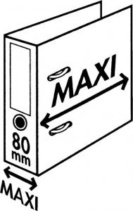 Segregator Esselte No.1 Vivida Plus dźwigniowy A4 80mm biały (10K013G) 2