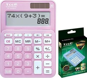 Kalkulator Toor Electronic Kalkulator dwuliniowy 10-pozyc. TR-1223DB-P TOOR 1