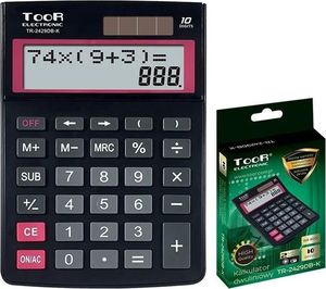 Kalkulator Toor Electronic Kalkulator dwuliniowy 10-pozyc. (TR-2429DB-K TOOR) 1