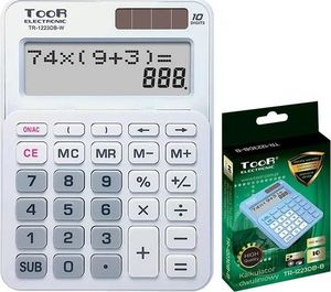 Kalkulator Toor Electronic Kalkulator dwuliniowy 10-pozyc. TR-1223DB-W TOOR 1
