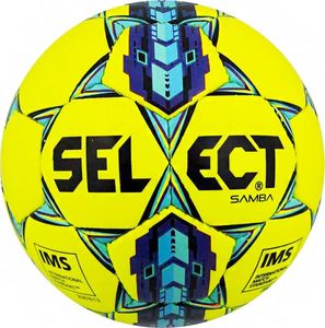 Select Piłka nożna Select Samba IMS 5 żółto-fioletowo-niebieska 15104 5 1