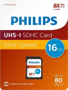Karta Philips SDHC 16 GB Class 10 UHS-I/U1 V10 (FM16SD45B/00) 2