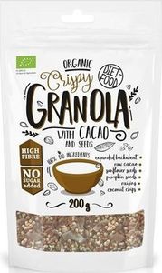Diet Food Organic Cripsy Granola With Cacao granola z kakao 200g uniwersalny 1