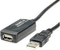 Kabel USB Roline ROLINE USB2.0 Extension Cable Active. Black. 15m 1