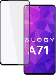Alogy Szkło Alogy Full Glue case friendly do Samsung Galaxy A71 Czarne uniwersalny 1