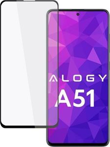 Alogy Szkło Alogy Full Glue case friendly do Samsung Galaxy A51 Czarne uniwersalny 1
