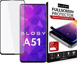 Alogy Szkło Alogy Full Glue case friendly do Samsung Galaxy A51 Czarne uniwersalny 2