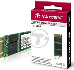 Dysk SSD Transcend MTS600 64GB M.2 2260 SATA III (TS64GMTS600) 2