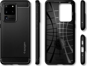 Spigen Etui Rugged Armor Galaxy S20 Ultra Matte Black 3