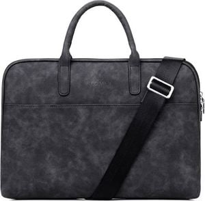 Torba J.QMEI Etui J.QMEI torba do laptopa 13" do macbook skórzana Ciemno Szara uniwersalny 1