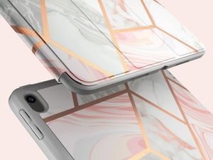 Etui na tablet Supcase Etui Supcase Cosmo Full-body do Apple iPad 10.2 2019 (7Gen) Marble Pink uniwersalny 6