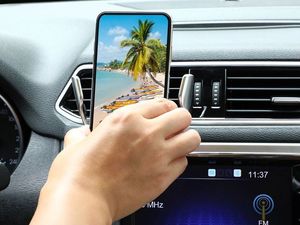 Alogy Uchwyt automatyczny do samochodu R2 QI 10W 5