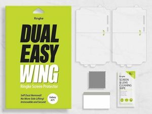 Ringke 2x Folia hydrożelowa Ringke Dual easy film do Samsung Galaxy A71 uniwersalny 9