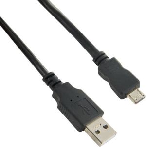 Kabel USB 4World Wtyczka prosta USB-A - microUSB 1.8 m Czarny (07881-OEM) 1