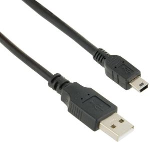 Kabel USB 4World USB-A - miniUSB 1.8 m Czarny (07882-OEM) 1