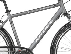 Kross Rower trekkingowy GO Explorer 1.0 (S17") grafitowy 2