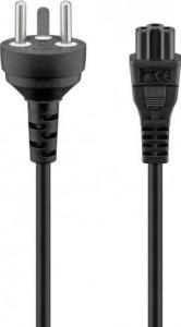 Kabel zasilający Goobay Power Cable Type K (DK) to C5. Black. 2.0 m. 1