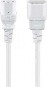 Kabel zasilający Goobay Goobay Power Cable C14 to C13. White. 0.5m 2