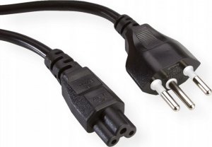 Kabel zasilający Value Power Cable Type J (CH) to C5. Black. 1.0 m. 1