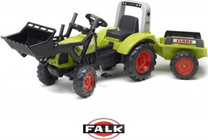 Falk Traktor na pedały Claas Arion 430 z łyżką i przyczepką 1040AM Zielony 1
