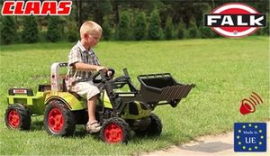 Falk Traktor na pedały Claas Arion 430 z łyżką i przyczepką 1040AM Zielony 4