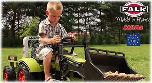 Falk Traktor na pedały Claas Arion 430 z łyżką i przyczepką 1040AM Zielony 6