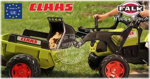 Falk Traktor na pedały Claas Arion 430 z łyżką i przyczepką 1040AM Zielony 7