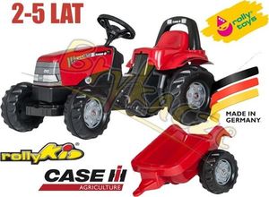 Rolly Toys rolyKid traktor na pedały Case z przyczepką 2