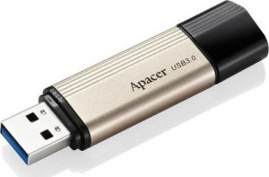 Pendrive Apacer Apacer USB flash disk, 3.0, 64GB, AH353, złoty, czarny, AP64GAH353C-1, z osłoną 1