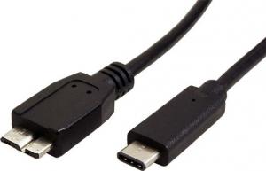 Kabel USB Red Fighter USB-C - micro-B 0.5 m Czarny 1