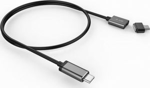 Kabel USB LMP USB-C - USB-C 3 m Czarny (Magnetic Safety cable 3 m Space Gray) 1