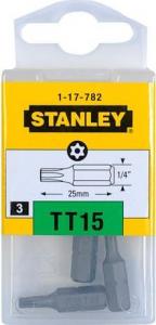 Stanley końcówka 1/4" TORX TT15 x 25mm 3 sztuki (17-782-1) 1