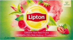 Lipton LIPTON_Green Tea herbata zielona Malina i Truskawka 40 torebek 56g 1