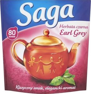 Saga SAGA_Earl Grey herbata czarna 80 torebek 120g 1