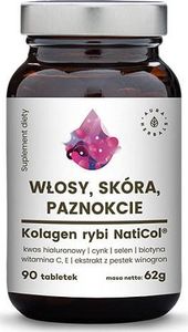 Aura Herbals AURA HERBALS_Suplement diety włosy skóra paznokcie Kolagen Rybi 90 tabletek 62g 1