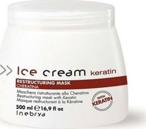 Inebrya Ice Cream Keratin Restructuring Mask Restrukturyzująca maska do włosów 500ml 1