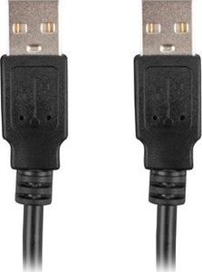 Kabel USB Lanberg USB-A - USB-A 1.8 m Czarny (CA-USBA-20CU-0018-BK) 2