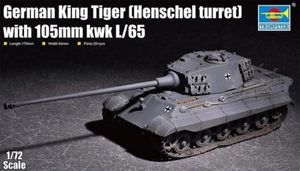 Trumpeter Plastikowy model do skejania King Tiger w/ 105mm kWh (Henschel Turret) 1