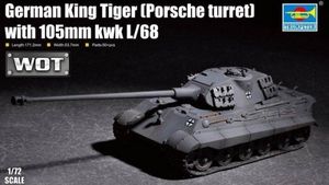 Trumpeter Plastikowy model do sklejania King Tiger w/ 105mm kWh L/68 Porsche Turret 1
