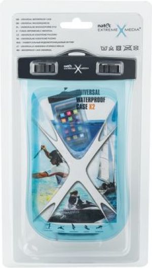 Natec opaska wodoodporna na ramię/szyję do smartfona extreme media X2 niebieskie (NET-0592) 2