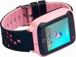 Smartwatch Garett GPS Junior 2 Czarno-różowy  (JUNIOR_ROZO) 2