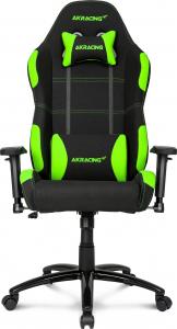 Fotel AKRacing Gaming Czarno-zielony (AK-K7012-BG) materiałowy + podkładka pod mysz 3