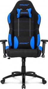 Fotel AKRacing Gaming Czarno-niebieski (AK-K7012-BL) materiałowy 3