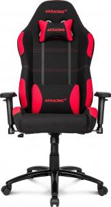 Fotel AKRacing Gaming Czarno-czerwony (AK-K7012-BR) materiałowy 3