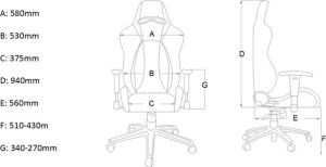 Fotel AKRacing Premium V2 Carbon Czarny (AK-7002-CB) 33