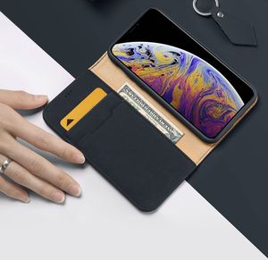 Dux Ducis DUX DUCIS Wish skórzane etui pokrowiec ze skóry naturalnej iPhone 11 niebieski uniwersalny 3