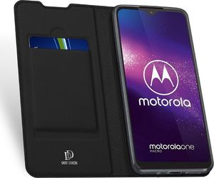 Dux Ducis DUX DUCIS Skin Pro kabura etui pokrowiec z klapką Motorola One Macro czarny uniwersalny 3
