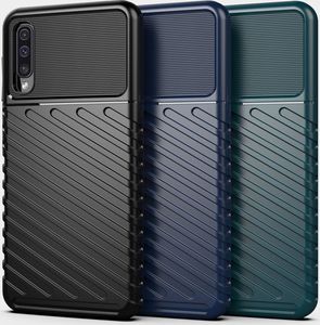 Hurtel Thunder Case elastyczne pancerne etui pokrowiec Samsung Galaxy A50 czarny uniwersalny 12