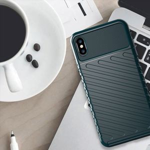 Hurtel Thunder Case elastyczne pancerne etui pokrowiec iPhone XS Max zielony uniwersalny 6